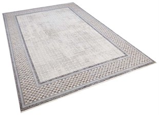 Makine Halısı Modern Desenli Kuvars Serisi Bej Da12B