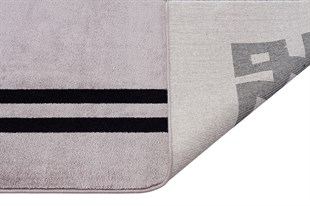 Gri Siyah Yıkanabilir Halı Makine Dokuma Mavera Serisi Gri Siyah 
