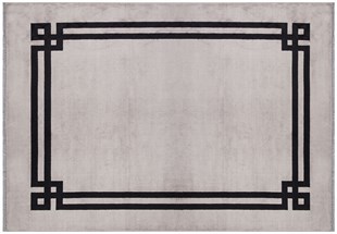 Gri Siyah Yıkanabilir Halı Makine Dokuma Mavera Serisi Gri Siyah 