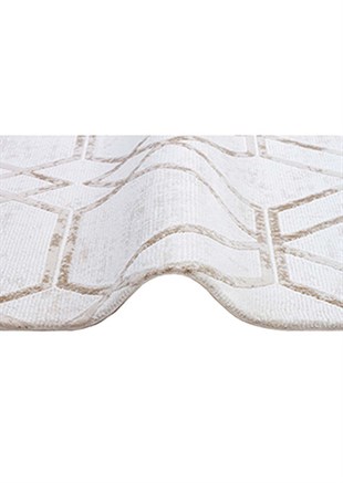 Modern Desenli Makine Dokuma Halı Kahve Naz02 Kahve