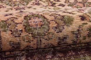 El Dokuma %100 Yün Türk Vintage Halı Yerli Üretim Ölçü;102x205