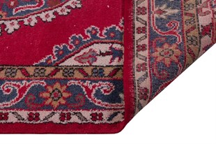El Dokuma %100 Yün Türk Vintage Halı Yerli Üretim Ölçü;123x210