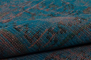 El Dokuma %100 Yün Türk Vintage Halı Yerli Üretim Ölçü;191x291