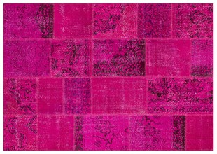 Modern El Dokuma Patchwork Halı Pembe 4 m2 Ölçü;170 x 240