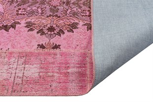 Modern El Dokuma Patchwork Halı  Pembe 4 m2 Ölçü;170 x 240