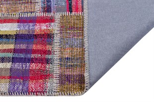 Modern El Dokuma Patchwork Halı Renkli 4 m2 Ölçü;170 x 240