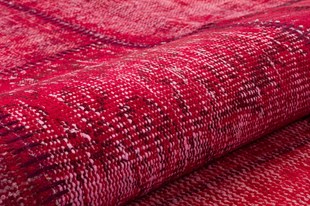 Modern El Dokuma Patchwork Halı Kırmızı Mozaik 4 m2 Ölçü;170 x 240