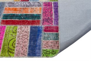 Modern El Dokuma Patchwork Halı Renkli 4 m2 Ölçü;170 x 240