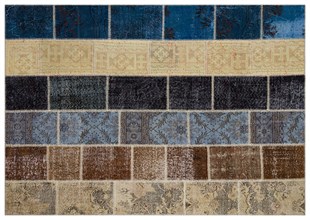 Modern El Dokuma Patchwork Halı Renkli 4 m2 Ölçü;170 x 240