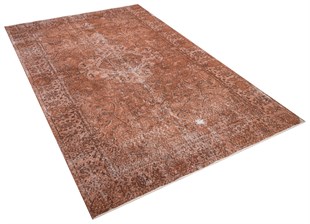 El Dokuma %100 Yün Türk Vintage Halı Yerli Üretim Ölçü;170x263