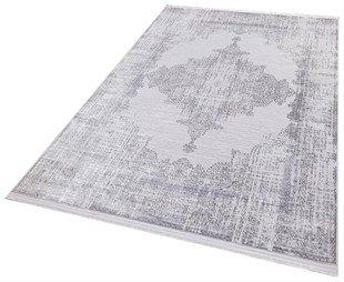 Modern Makine Dokuma Halı Poem Serisi PoemPm01 Gri