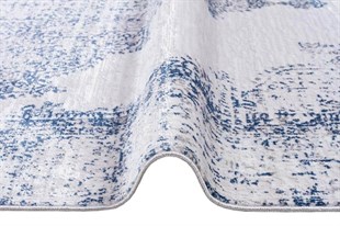 Modern Makine Dokuma Halı Poem Serisi PoemPm01 Mavi