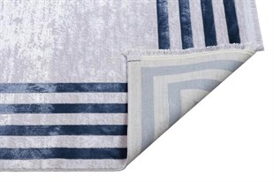 Modern Makine Dokuma Halı Poem Serisi PoemPm04 Mavi