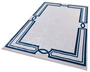 Modern Makine Dokuma Halı Poem Serisi PoemPm05 Mavi