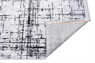 Modern Makine Dokuma Halı Poem Serisi PoemPm07 Siyah