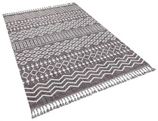 İskandinav Desenli Modern Makine Dokuma Halı Rio Kahve 19495 Gri