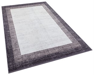 Modern Makine Halısı Yumuşak Yıkanabilir Riva Serisi 8721 GRİ/ANTRASİT