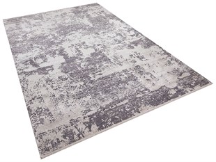 Modern Makine Halısı Yumuşak Yıkanabilir Riva Serisi 8703 GRİ/ANT