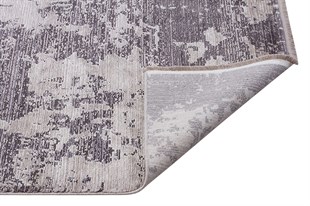 Modern Makine Halısı Yumuşak Yıkanabilir Riva Serisi 8703 GRİ/ANT