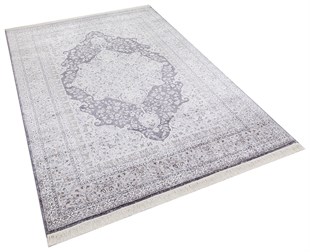 Modern Makine Halısı Yumuşak Yıkanabilir Riva Serisi 8705 GRİ