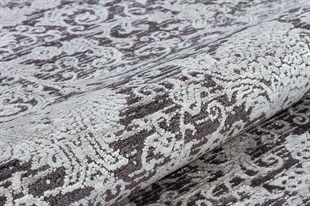 Modern Makine Halısı Yumuşak Yıkanabilir Riva Serisi 8707 GRİ/ANTRASİT