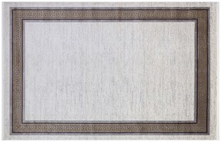 Modern Makine Halısı Yumuşak Yıkanabilir Riva Serisi 8709 KREM/GOLD