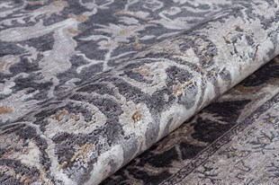 Modern Makine Halısı Yumuşak Yıkanabilir Riva Serisi 8712 GRİ