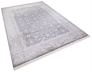 Modern Makine Halısı Yumuşak Yıkanabilir Riva Serisi 8712 GRİ