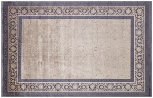 Modern Makine Halısı Yumuşak Yıkanabilir Riva Serisi Riva 8714 Gri/Kahvrengi