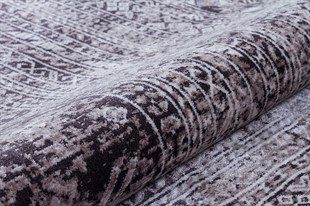 Modern Makine Halısı Yumuşak Yıkanabilir Riva Serisi 8716 GRİ/ANTRASİT