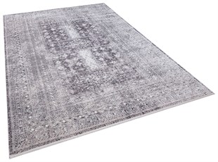 Modern Makine Halısı Yumuşak Yıkanabilir Riva Serisi 8716 GRİ/ANTRASİT