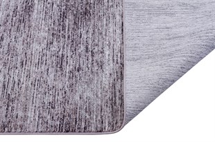 Modern Makine Halısı Yumuşak Yıkanabilir Riva Serisi 8717 GRİ/ANTRASİT