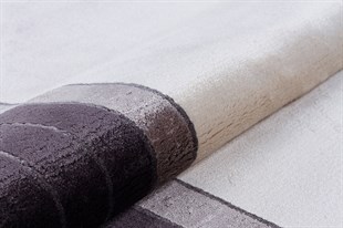 Modern Makine Halısı Yumuşak Yıkanabilir Riva Serisi Riva 8728 Gri/Antrasit