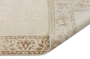 %100 Yün Halı Klasik El Dokuma Koleksiyonu HAS.322 IVORY/IVORY