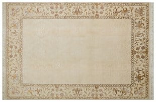 %100 Yün Halı Klasik El Dokuma Koleksiyonu HAS.322 IVORY/IVORY