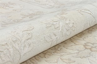 Yün Halı Avangart El Dokuma Halı SAN DIEGO T.14 BeyaZ