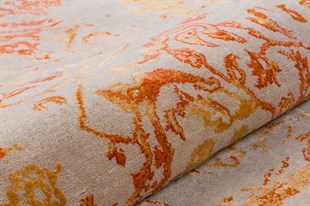 El Dokuma Motifli Yün Halı Sophisticate Serisi SOPHISTICATE MB.301 IVRY/ORNG