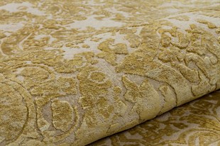 El Dokuma Motifli Yün Halı Sophisticate Serisi SOPHISTICATE WS.2 BEIGE/GOLD