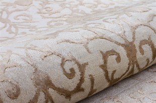 %100 Yün Halı Klasik El Dokuma Koleksiyonu VERSAILLES 799 IVORY/IVORY