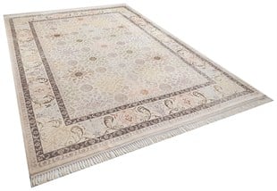 %100 Yün Halı Klasik El Dokuma Koleksiyonu VERSAILLES 800 IVORY/IVORY