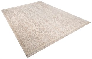 %100 Yün Halı Klasik El Dokuma Koleksiyonu VERSAILLES 802 IVORY/BEIGE