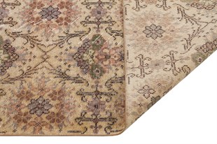 El Dokuma %100 Yün Türk Vintage Halı Yerli Üretim Ölçü;116 x 210
