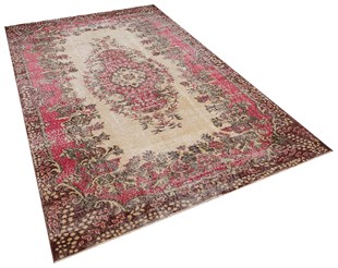 El Dokuma %100 Yün Türk Vintage Halı Yerli Üretim Ölçü;175 x 278