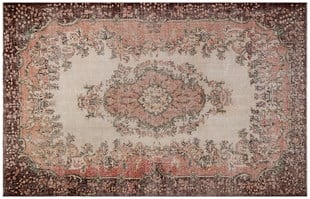 El Dokuma %100 Yün Türk Vintage Halı Yerli Üretim Ölçü;206 x 318