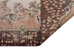 El Dokuma %100 Yün Türk Vintage Halı Yerli Üretim Ölçü;206 x 318
