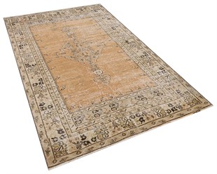 El Dokuma %100 Yün Türk Vintage Halı Yerli Üretim Ölçü;143 x 248