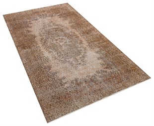 El Dokuma %100 Yün Türk Vintage Halı Yerli Üretim Ölçü;120 x 215