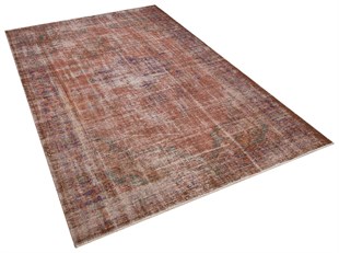 El Dokuma %100 Yün Türk Vintage Halı Yerli Üretim Ölçü;170 x 262