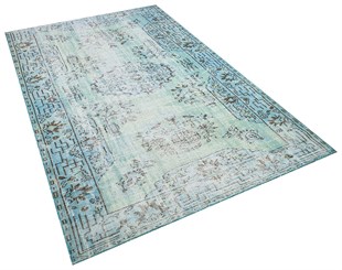 El Dokuma %100 Yün Türk Vintage Halı Yerli Üretim Ölçü;165 x 265