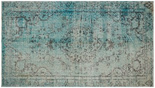 El Dokuma %100 Yün Türk Vintage Halı Yerli Üretim Ölçü;150 x 270